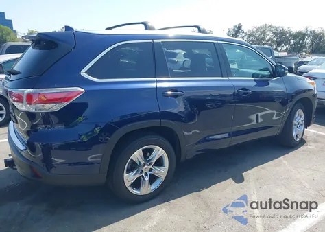 2015 Toyota Highlander Limited V6 из США, поврежденный, VIN 5TDYKRFH9FS048133